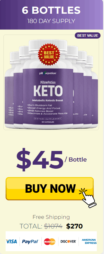pillow portion keto  6 bottle